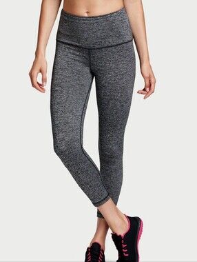 Victoria's Secret Knockout Heather Gray High-rise Capri Leggings